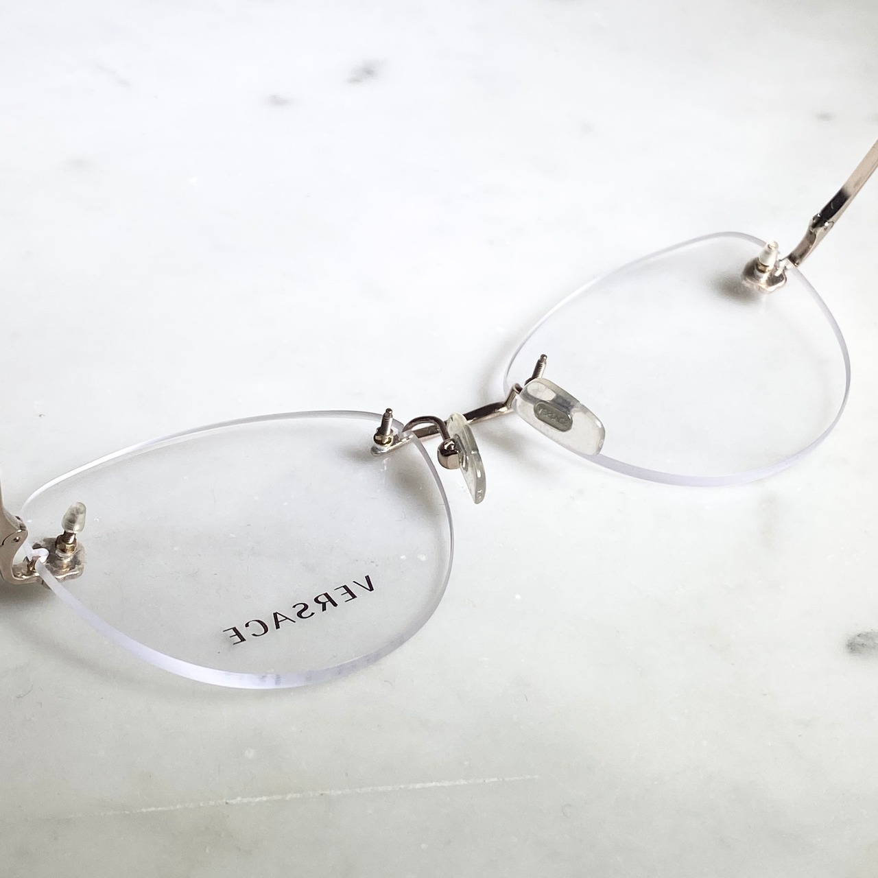 VERSACE rimless frame glasses “mod.1248-B”