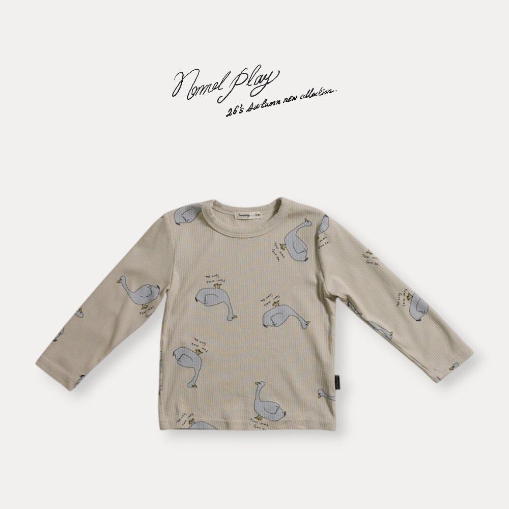 送料無料【予約】/ ノーマルダックリブTシャツ / normal play