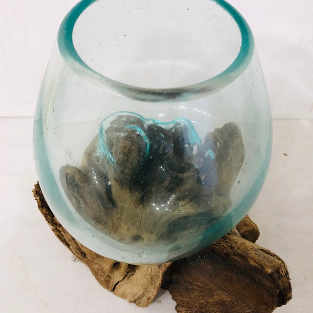流木 ガラス 器 花瓶 Hanatozakkato 流木 ガラス 器 花瓶 Hanatozakkato