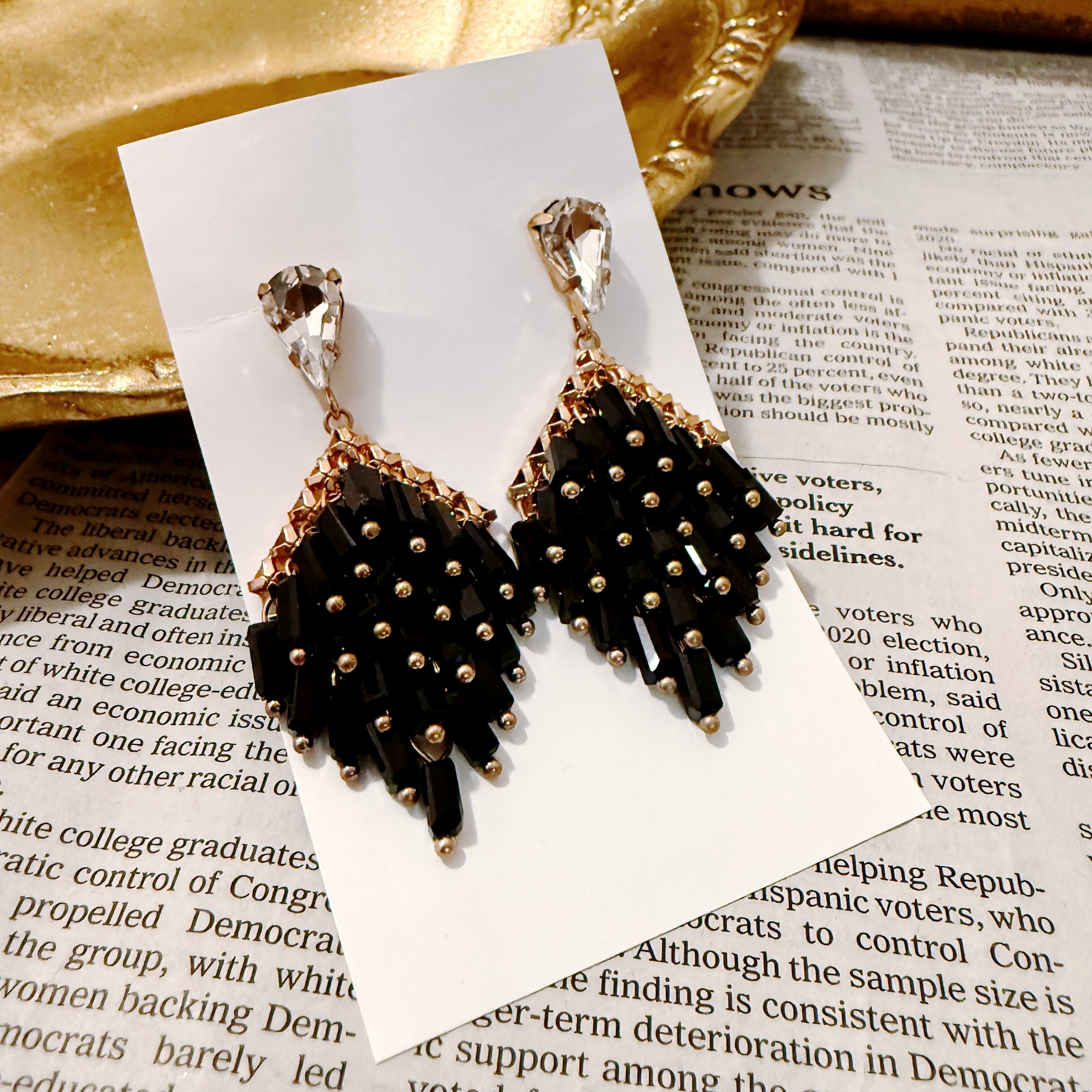 miroitant (ミロワントン)/ブリエ ドゥ ミル フ ブラック ピアス 02