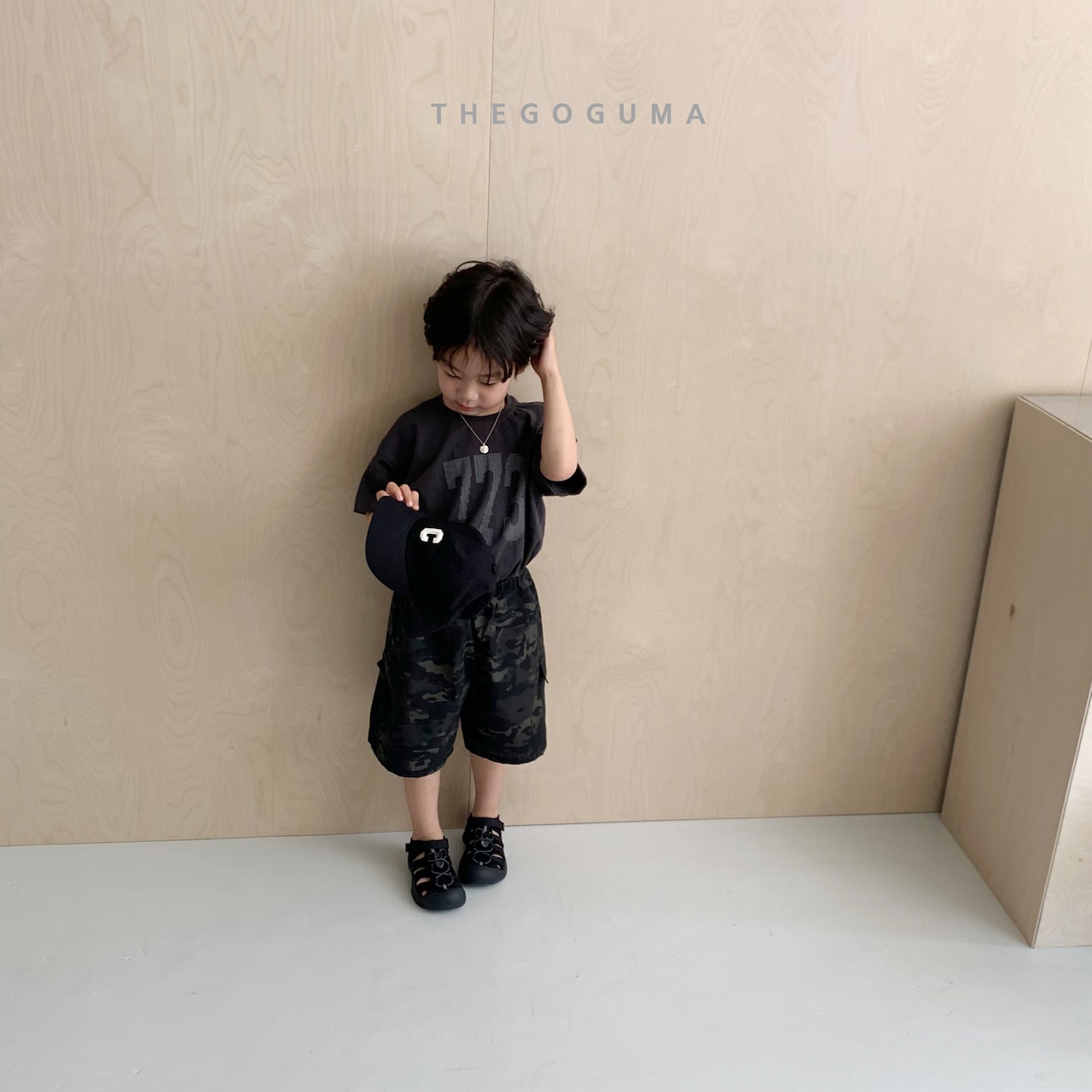 【取寄/韓国直送】THE GOGUMA 26/SM ラベルバミューダデニムパンツ|夏服|韓国子供服