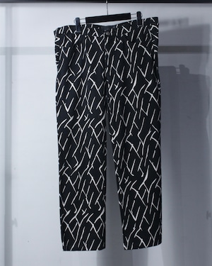 【Caka BLACK】"VERSACE JEANS" Monotone Total Pattern Pants