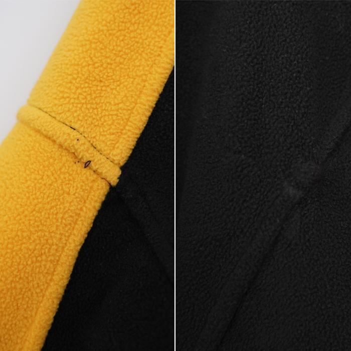 リーボック スティーラーズ ロゴ刺繍ハーフジップフリース XL ブラック黒黄色