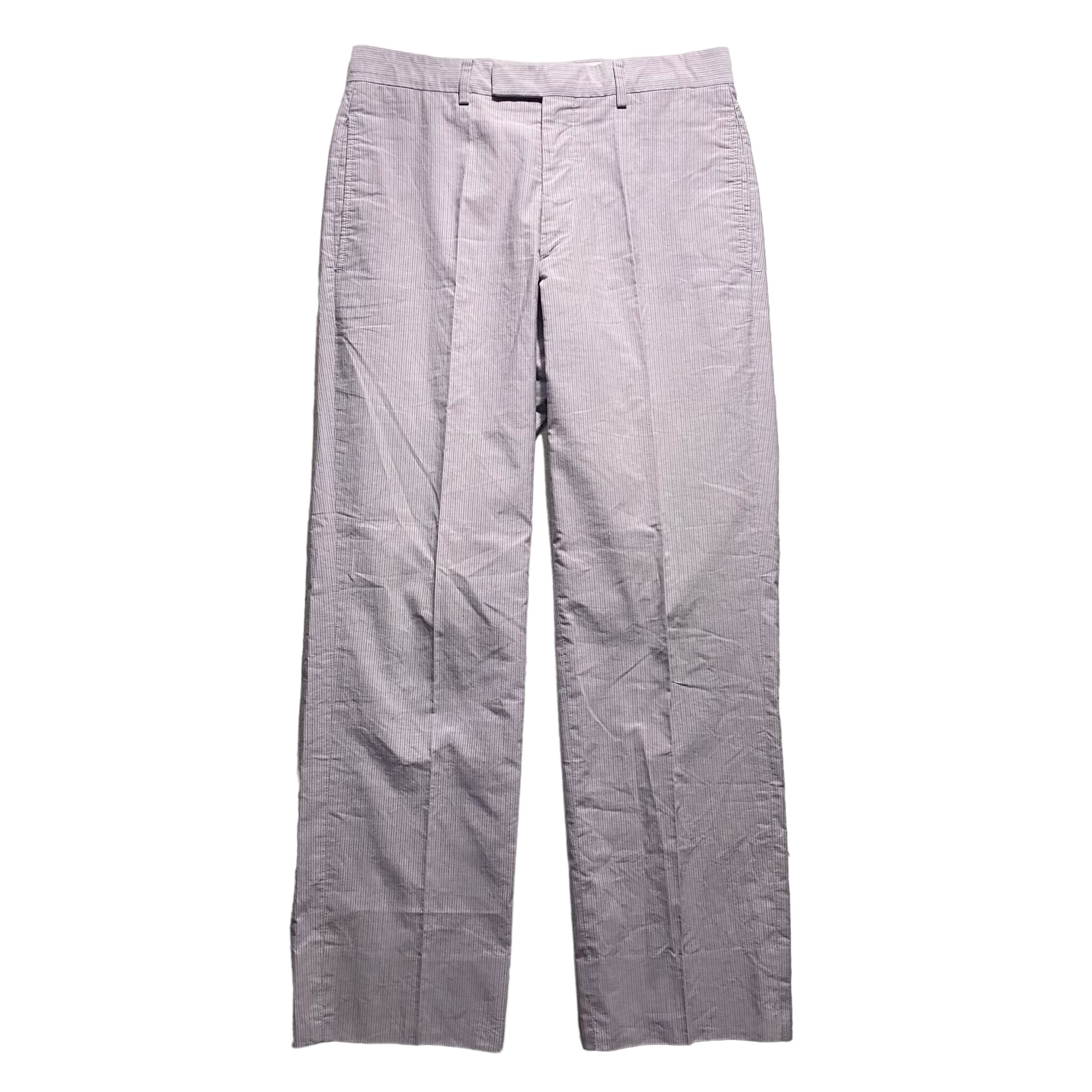 HERMES cotton × linen stripe pants | NOIR ONLINE powered by BASE