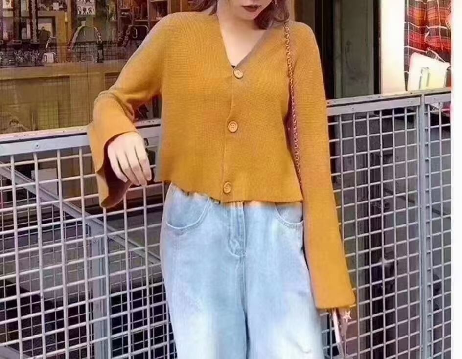 ベルスリーブ　カーディガン  AJ−12541-866