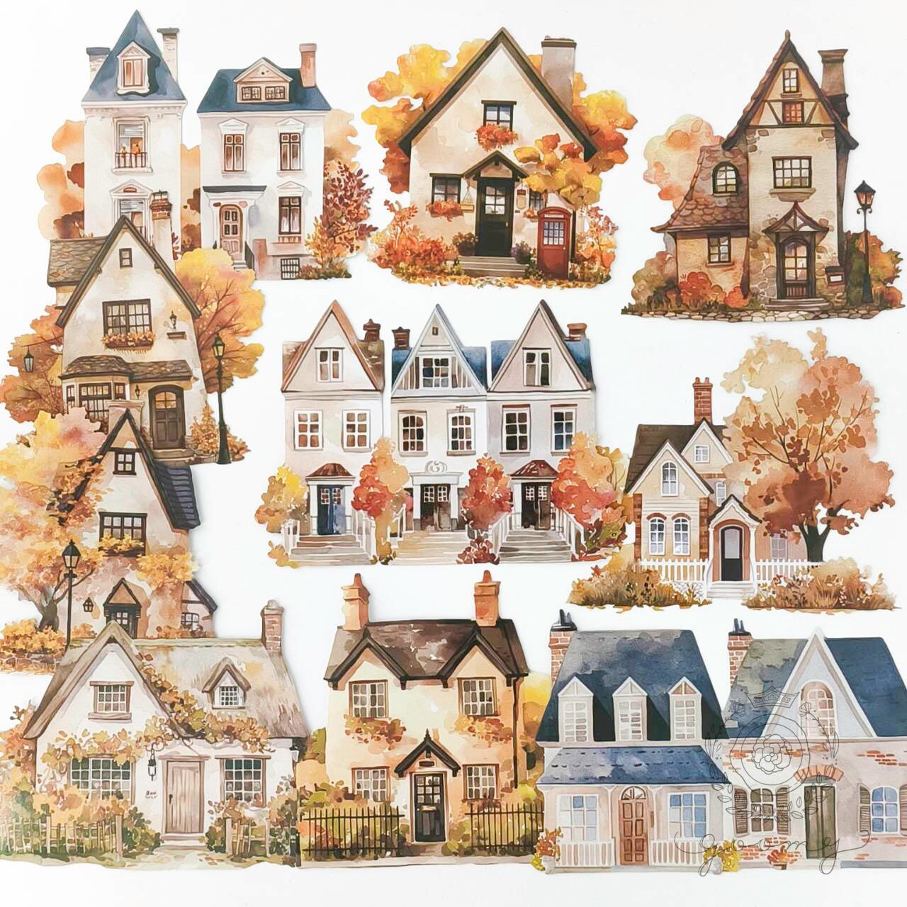 フレークシール HOUSES3 <S875>