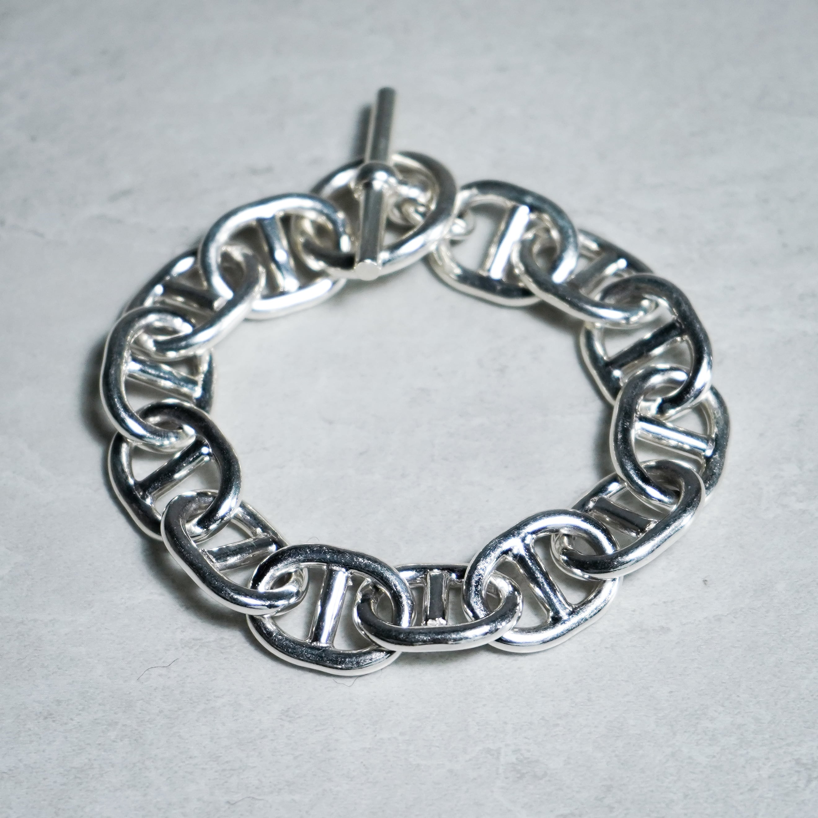 Mexican Jewelry Silver Anchor Chain Bracelet メキシカンジュエリー