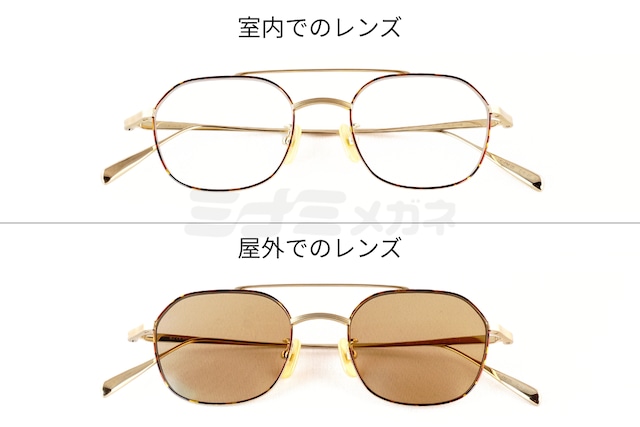 BJ CLASSIC 調光 サングラス SUNSHIFT IK-PM05 C-6-2F ツーブリッジ ウェリントン 石田一帆 チタン クラシカル サンシフト BJクラシック 鯖江 日本製 正規品-8枚目