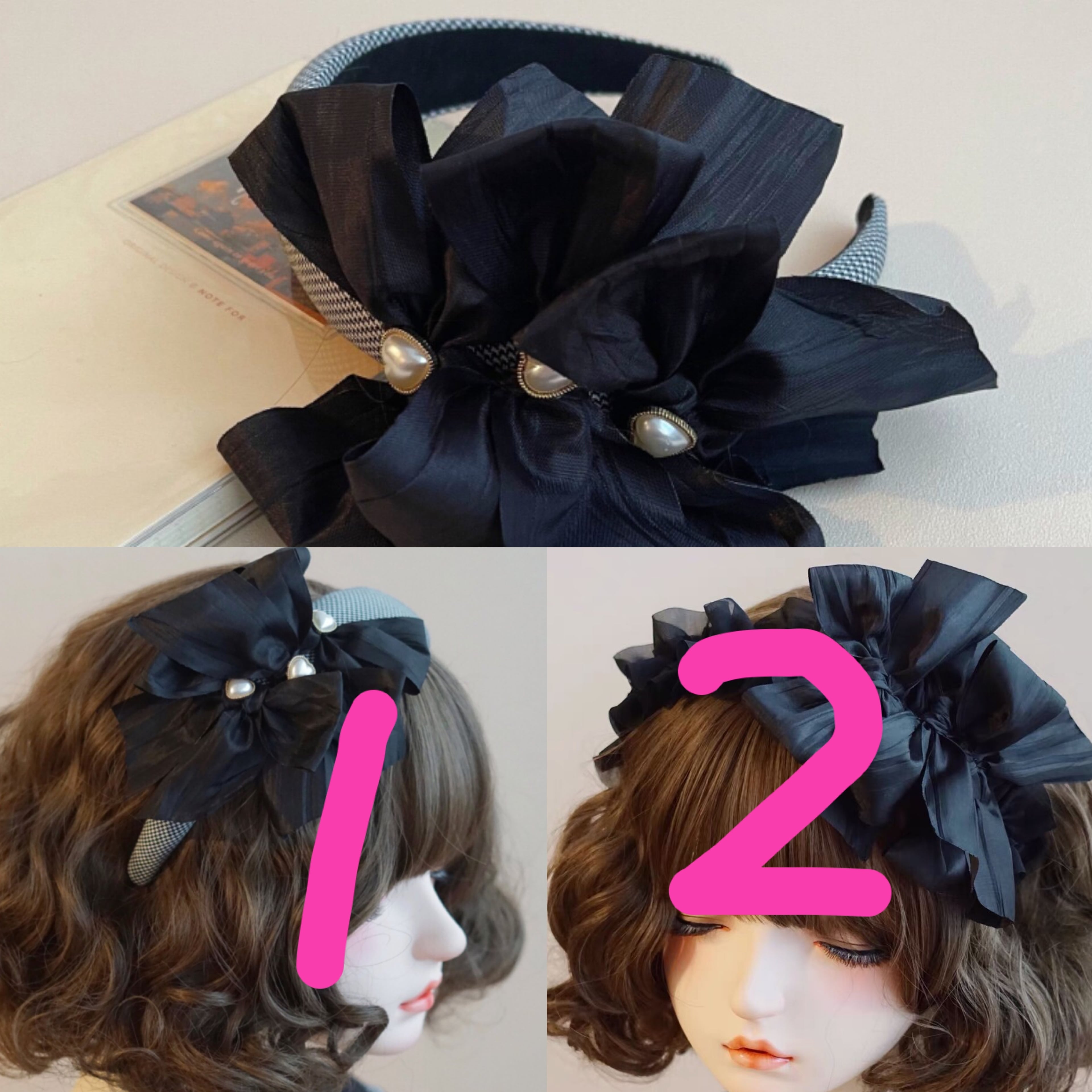 カチューシャ カチューシャ リボン ロリータ 秋葉原 コスプレ