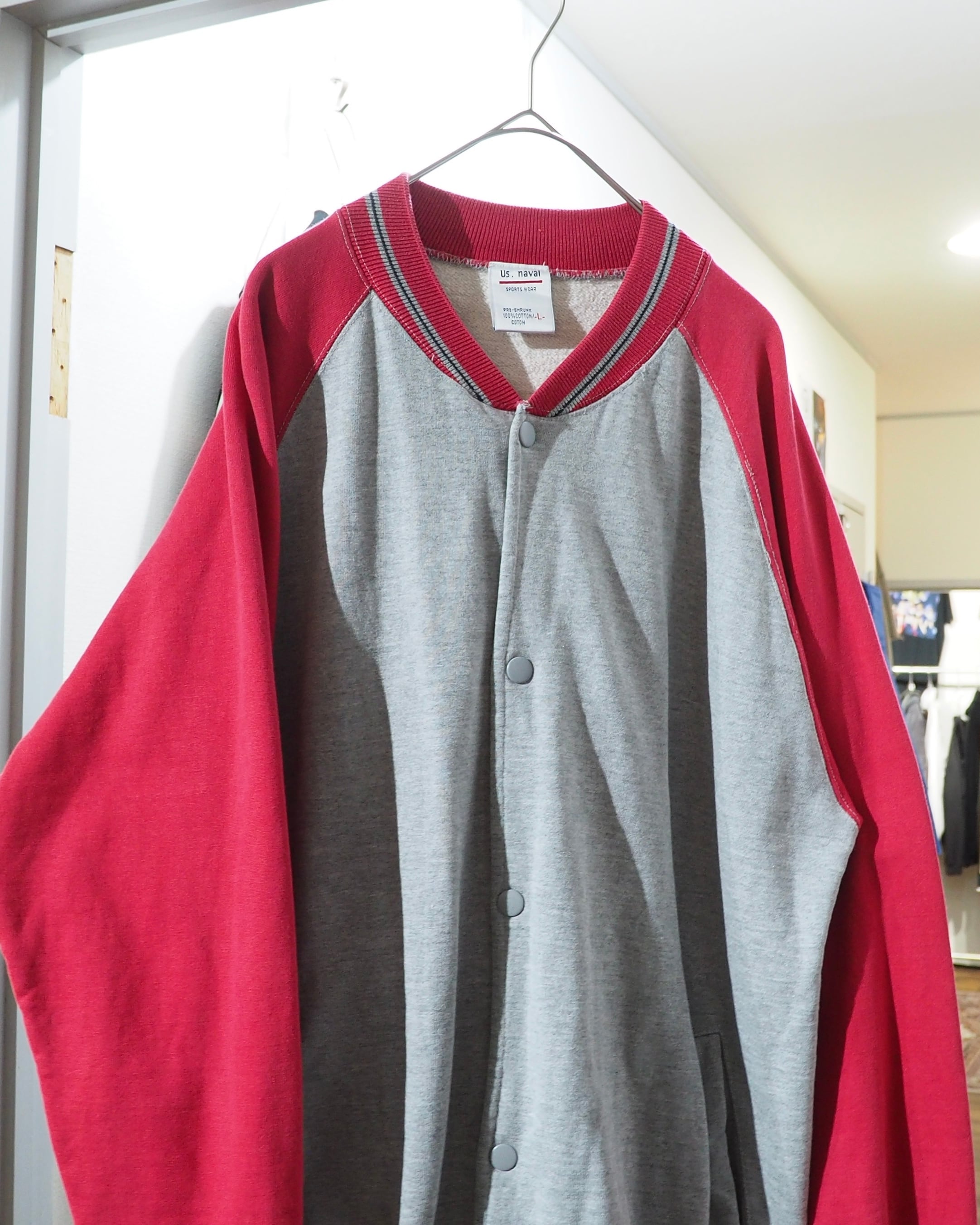 1990s Two-Tone Color switching vintage Raglan Sweat Jacket