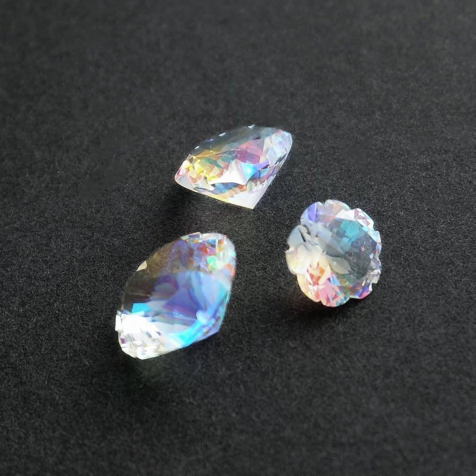受注生産】 prismgem ふわりさくらインカット シミズ貴石×yuia glass