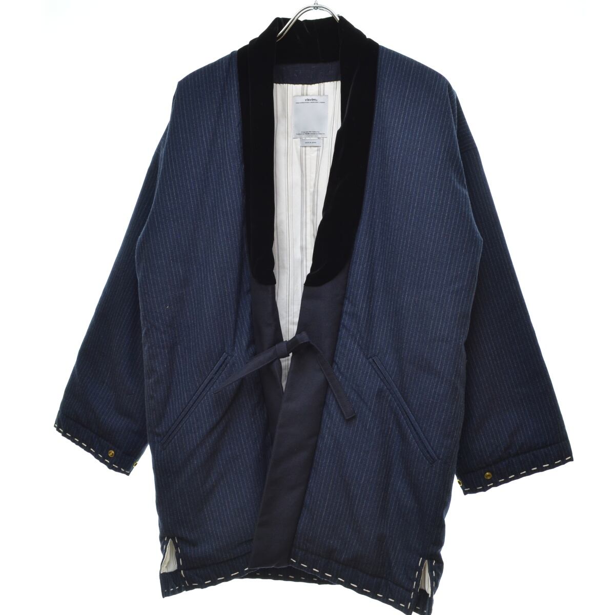 Lhamonovisvim DOTERA COAT HERRINGBONE NAVY サイズ2