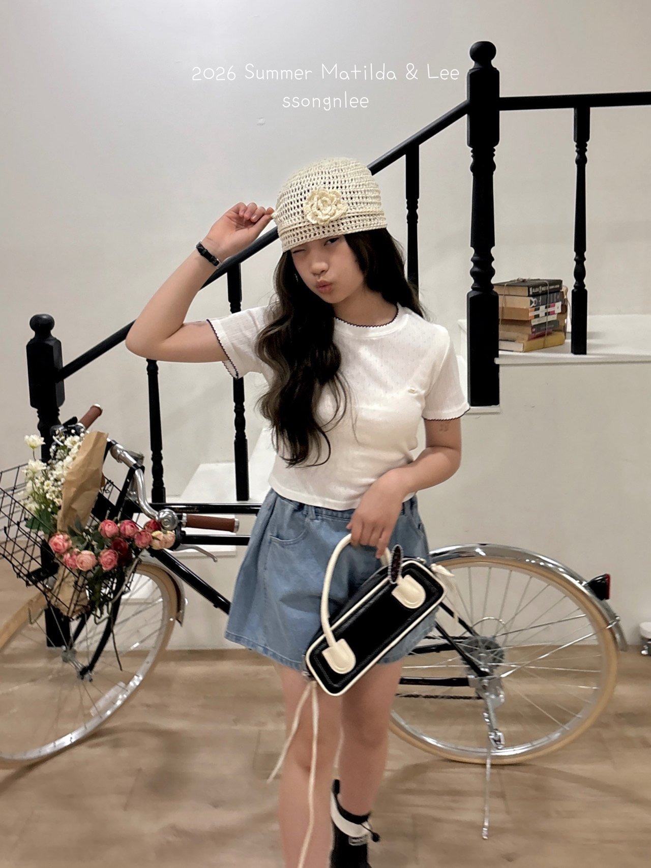 [Matilda&Lee] Pleated Denim Shorts / [마틸다앤리] 주름데님반바지
