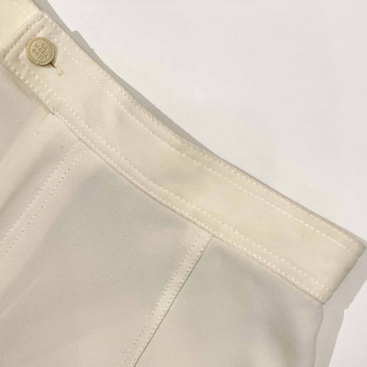 伊太利屋 イタリヤ アニマルデザイン ヒョウ ワイドパンツ 11/ホワイト レディース