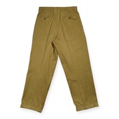 dunhill ダンヒル イタリア製 2タック ツイル コットン スラックス トラウザーズ サイズ 48 /イエローベージュ系/D-TK-621