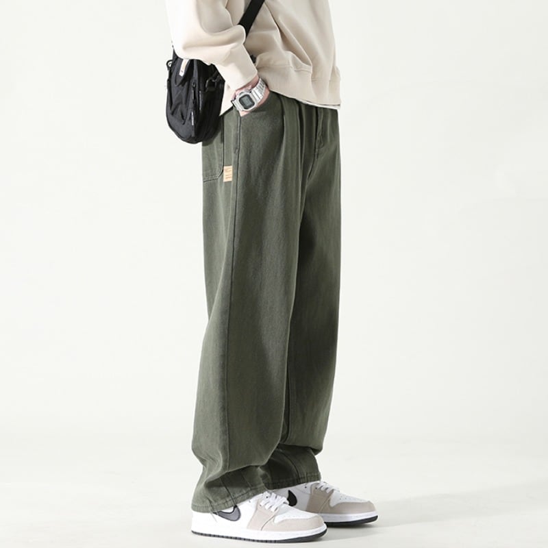 ルーズフィットストレートカラーパンツ C10795