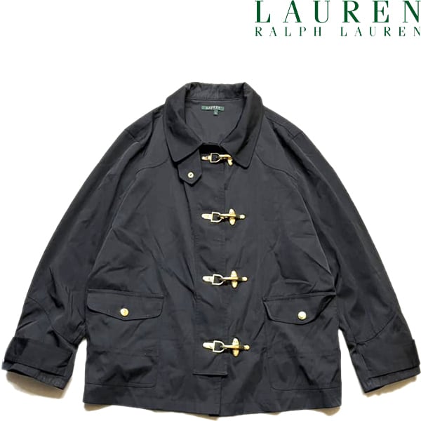 1点物◇ラルフローレンLAURENファイヤーマンジャケット黒 1点物◇ラルフローレンLAURENファイヤーマンジャケット黒