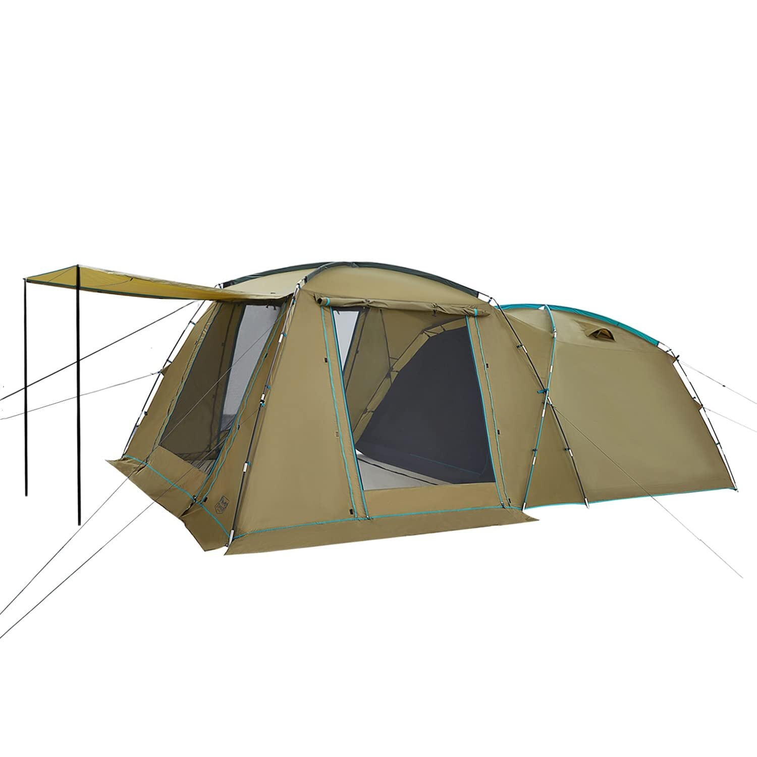 binoa テント ワンタッチテント 3～4人用 全景天窓 ダブルドア