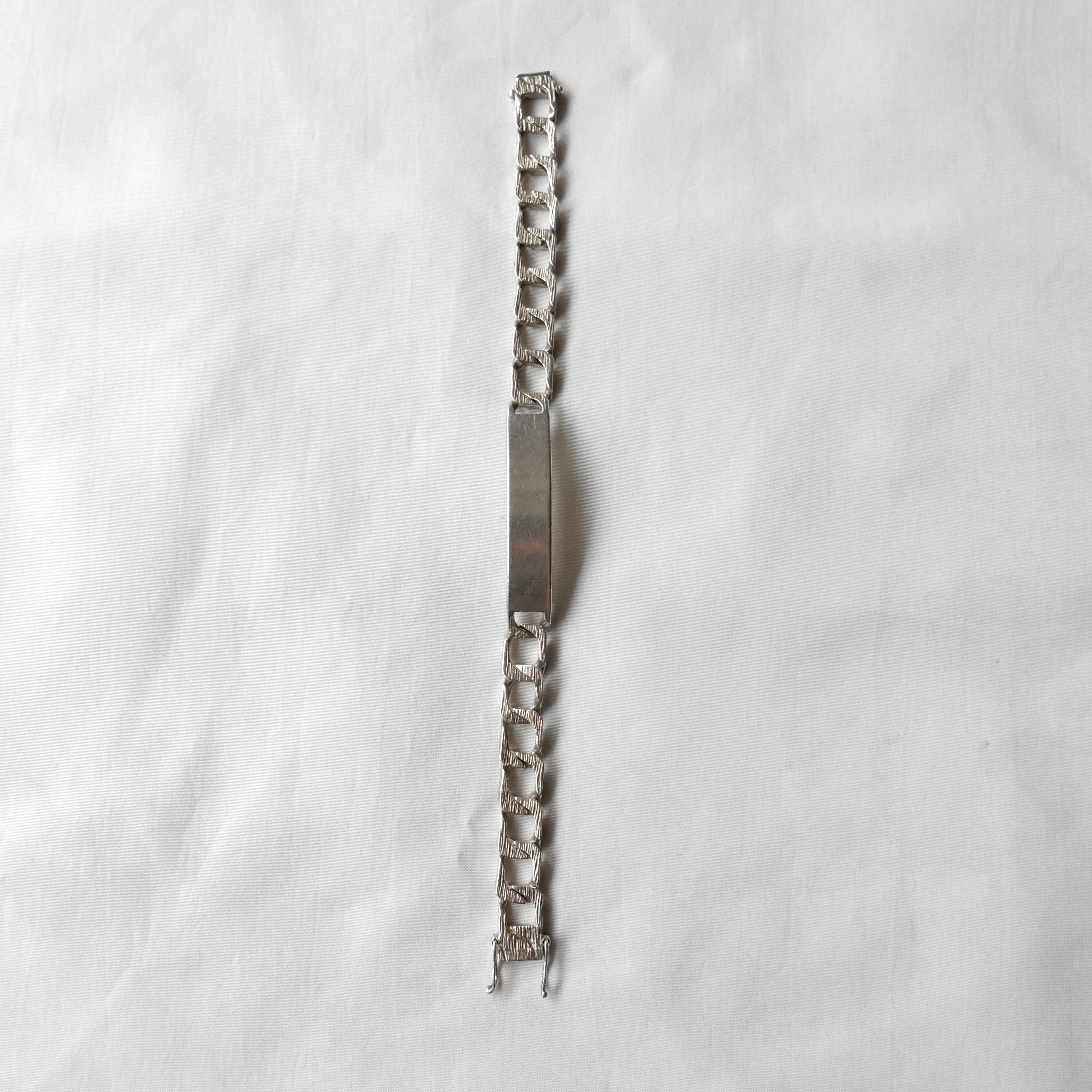 BRITISH VINTAGE SILVER925 ID BRACELET | safarionline