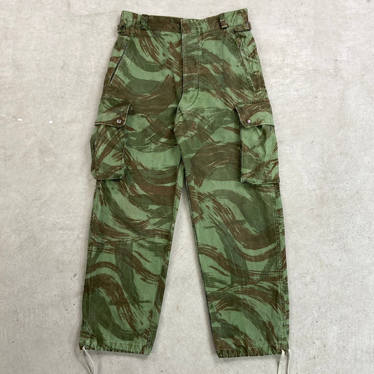 60年代 ポルトガル軍 リザードカモ パラトルーパーパンツ メンズW32