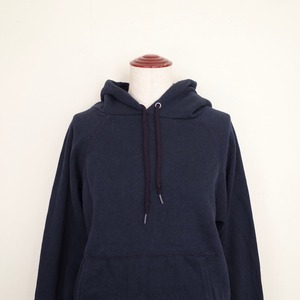80s plain hoodie "navy"