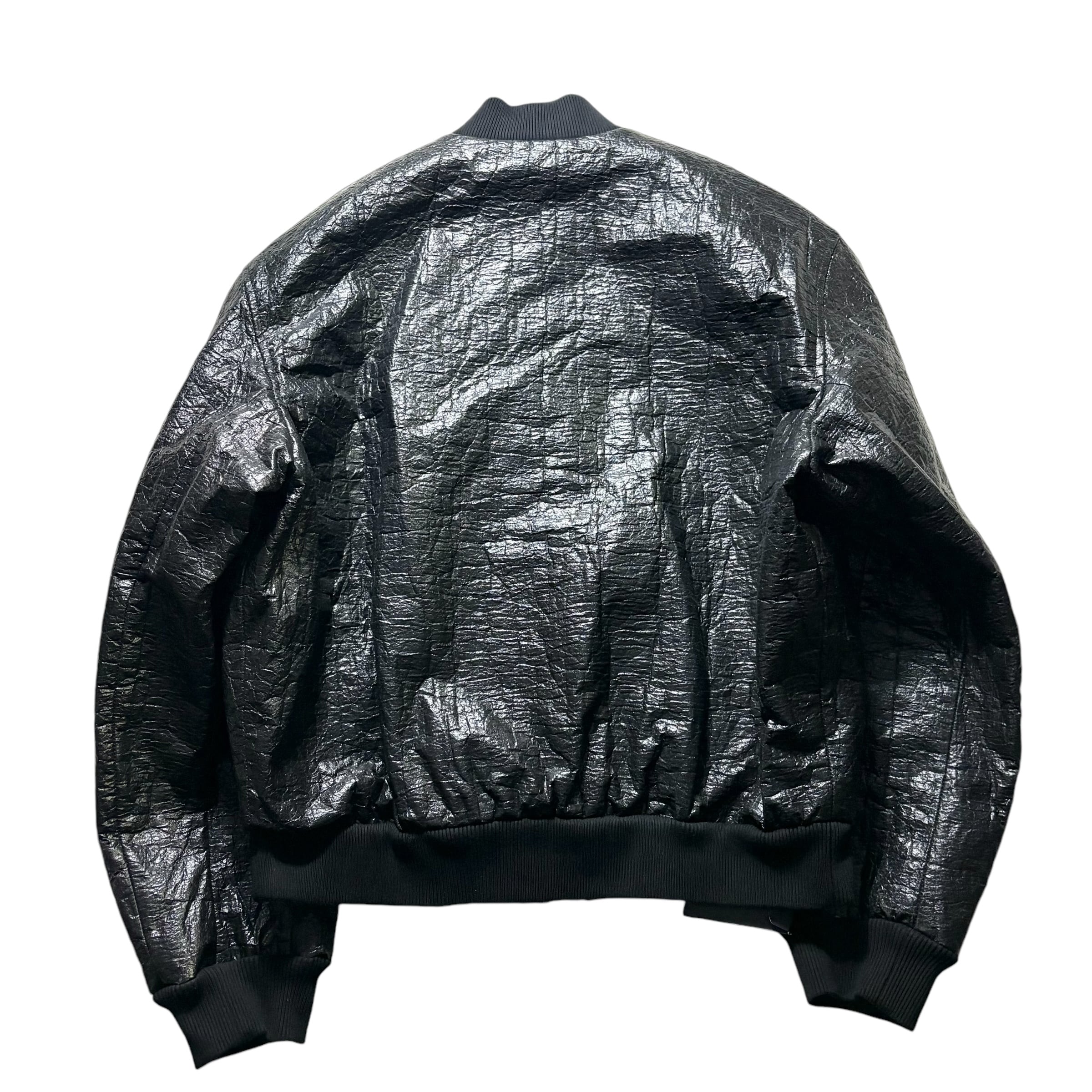 DOLCE&GABBANA technical fabric black bomber jacket | NOIR ONLINE