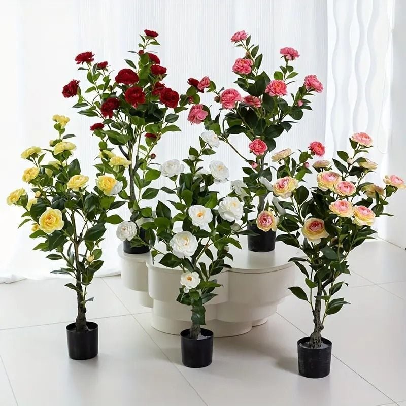 造花 薔薇 エレガント 木 フェイクフラワー フェイクグリーン 人工