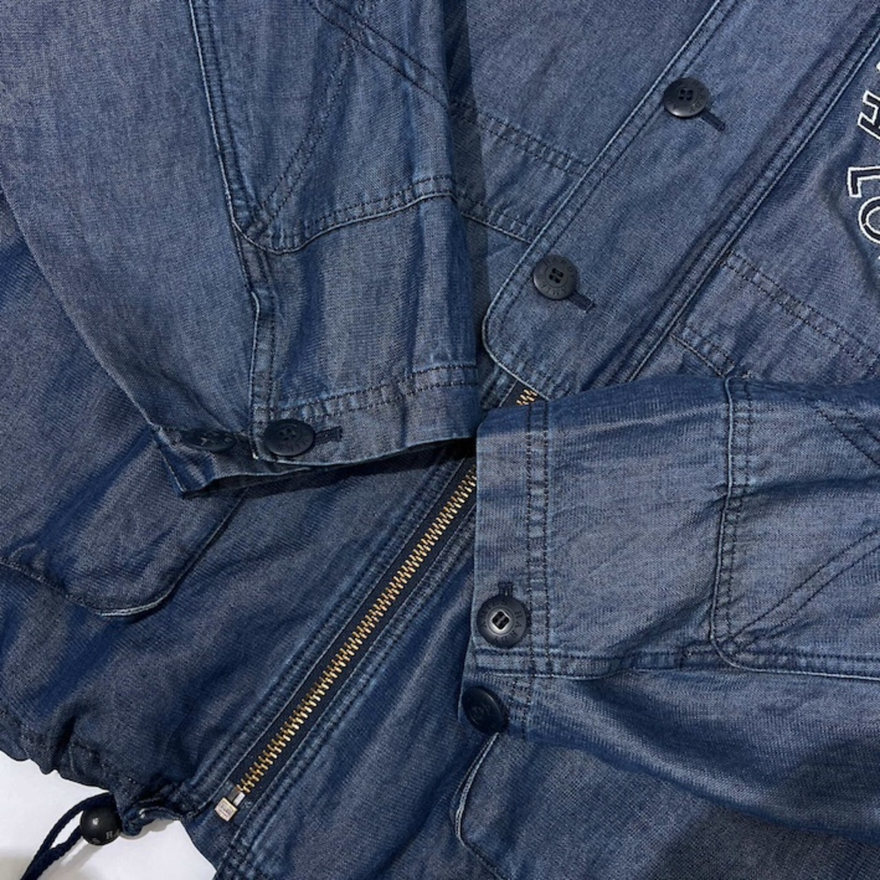 HARDY AMIES SPORT ハーディエイミススポーツ 刺繍 ソフトデニム 