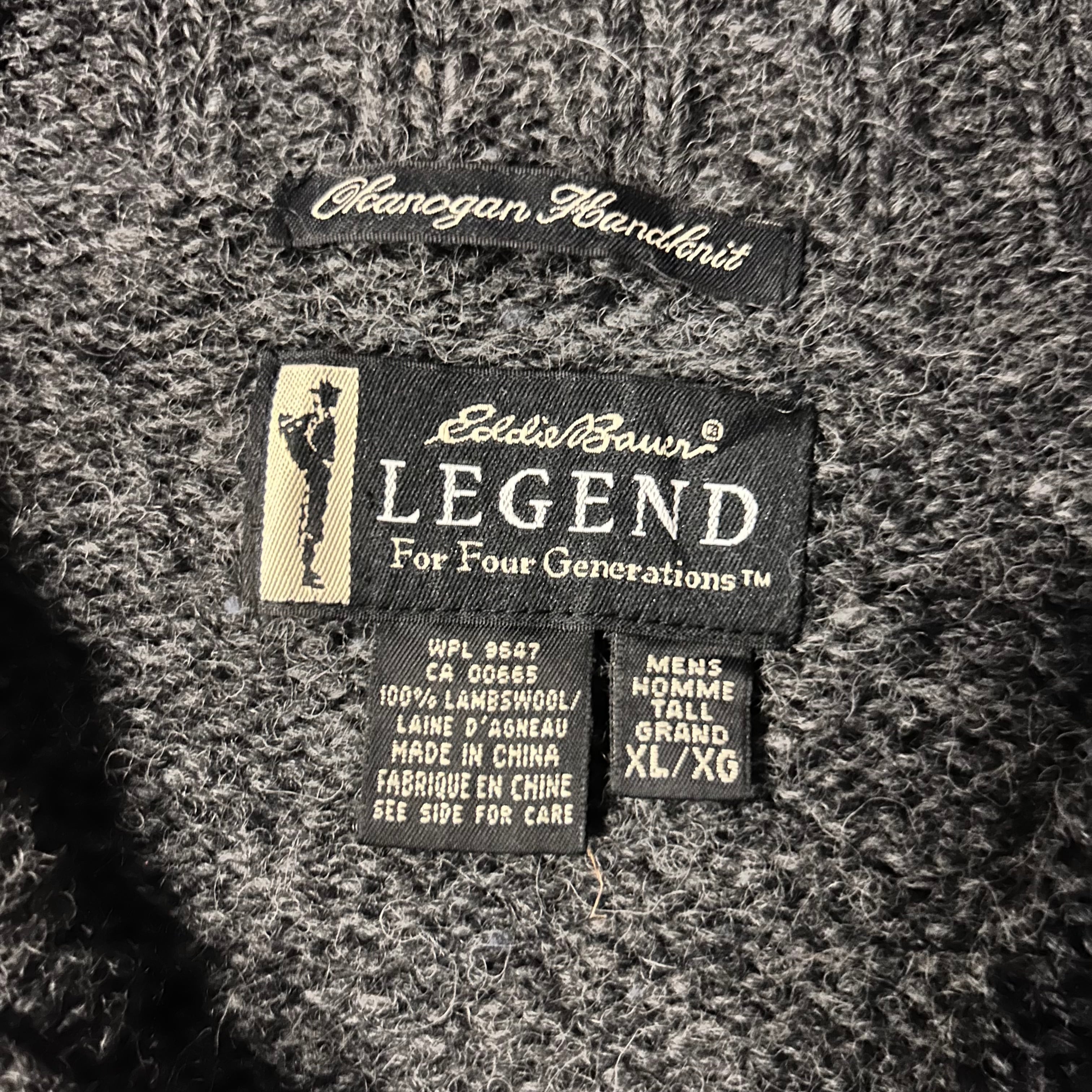 Eddie Bauer Legend ハーフジップ セーター ニット XL エディー