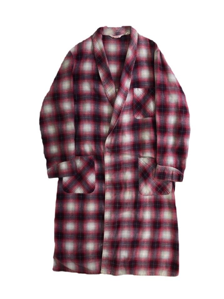 1960-1970s "BRENT" Shadow Check Gown