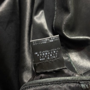 GUCCI black leather tailored jacket