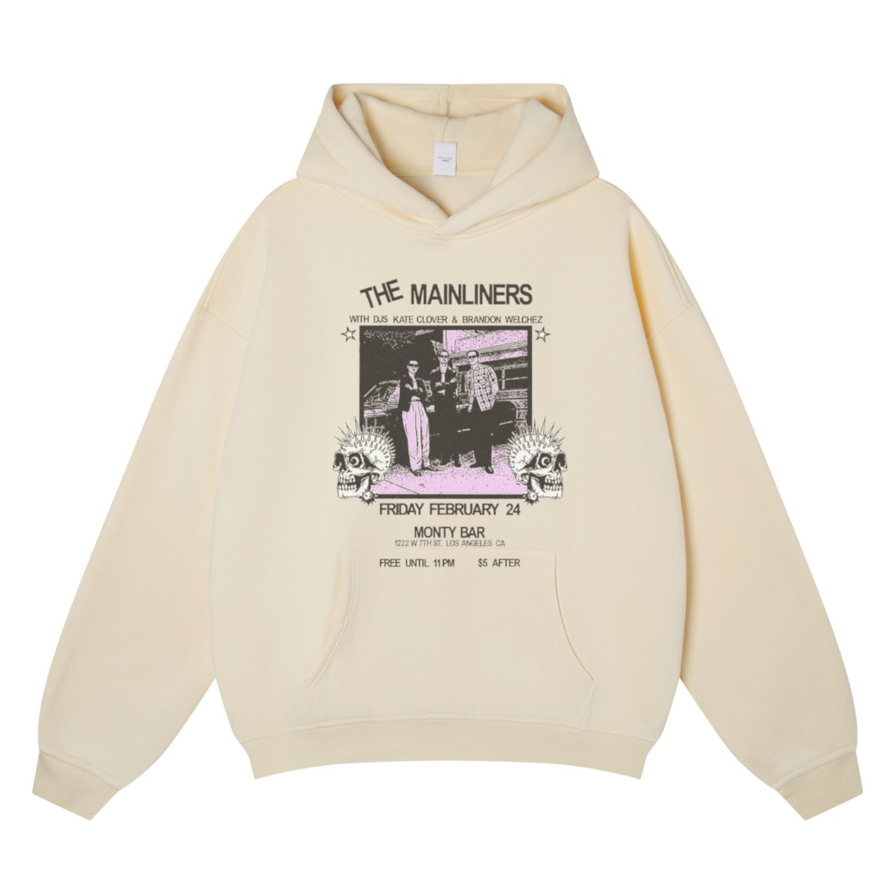 VINTAGE ストリート バンドプリント パーカー T1952