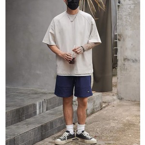 Minimal logo raglan cut tee 1447