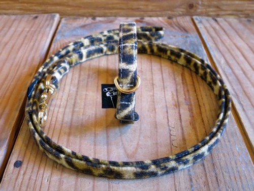 Leopard　Collar & Leash - XS（超小型犬・幼犬用）