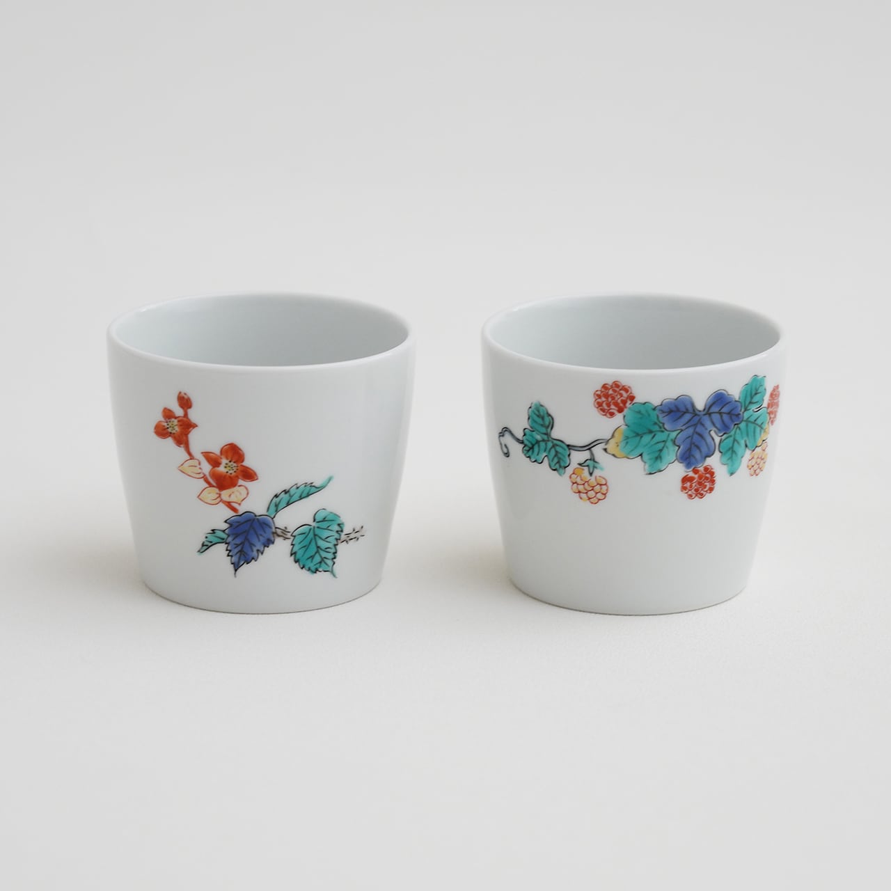 絵変わり蕎麦猪口5個組 | 肥前赤絵窯元 鷹巣