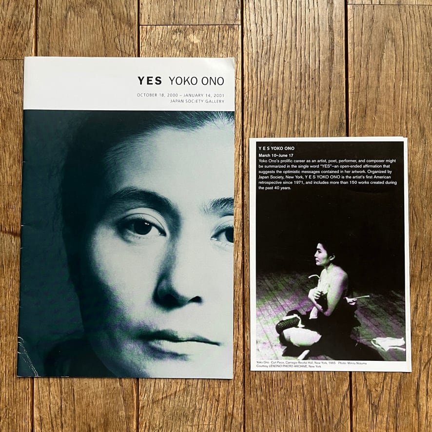 【絶版洋古書・エフェメラ】オノ・ヨーコ　Yes Yoko Ono. Japan Society Gallery, New York, October 18, 2000 – January 14, 2001 　[3100072]