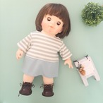 トレーナーワンピース服（ミント）ぽぽちゃん