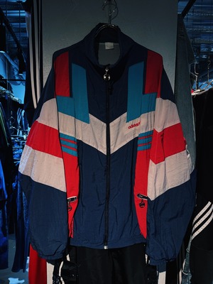 【D4C】80's"ADIDAS"EURO VINTAGE switching color nylon track jacket