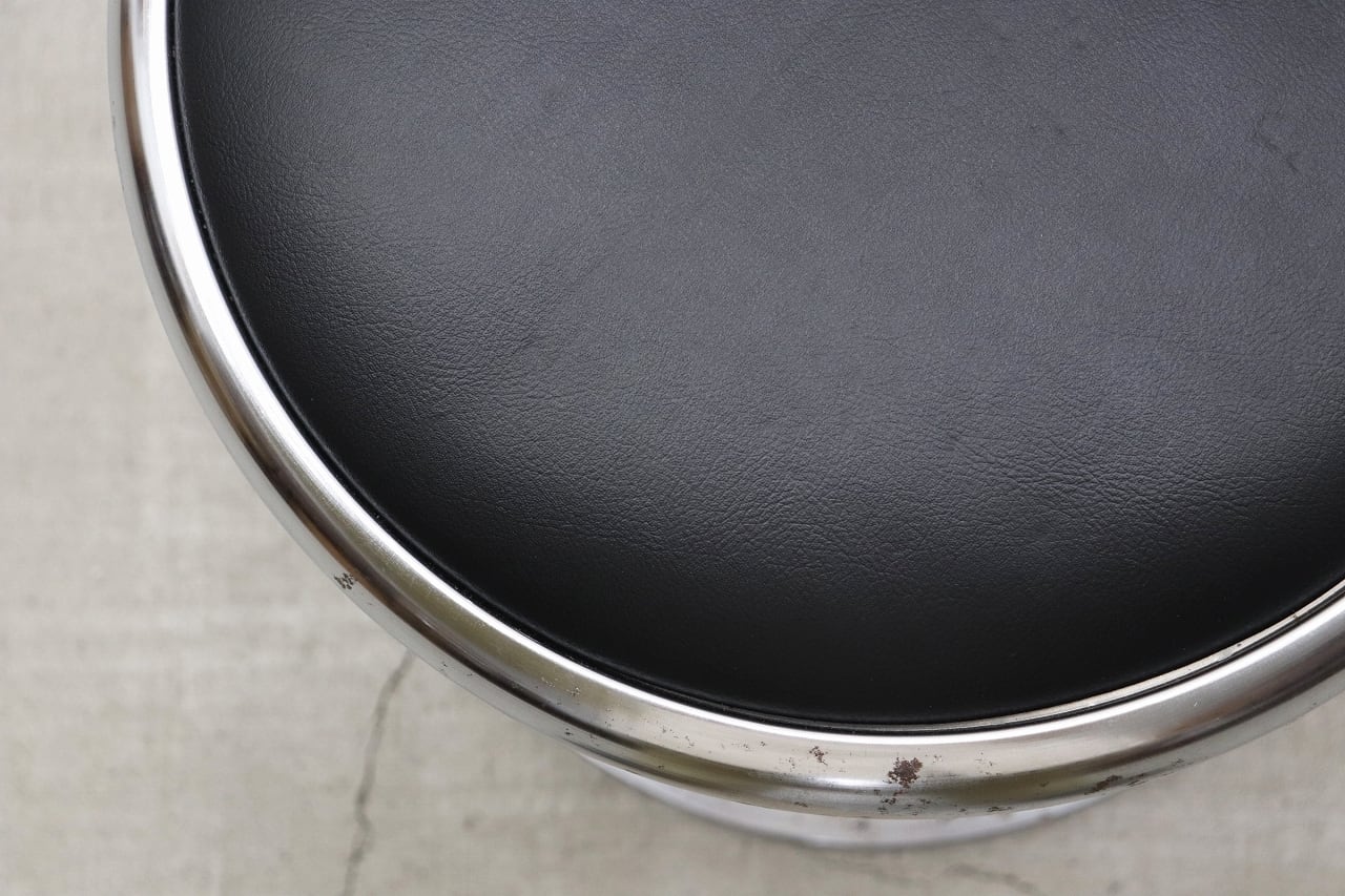 沼津店】レトロ ヴィンテージ 回転スツール ラウンド 円形 ミッド