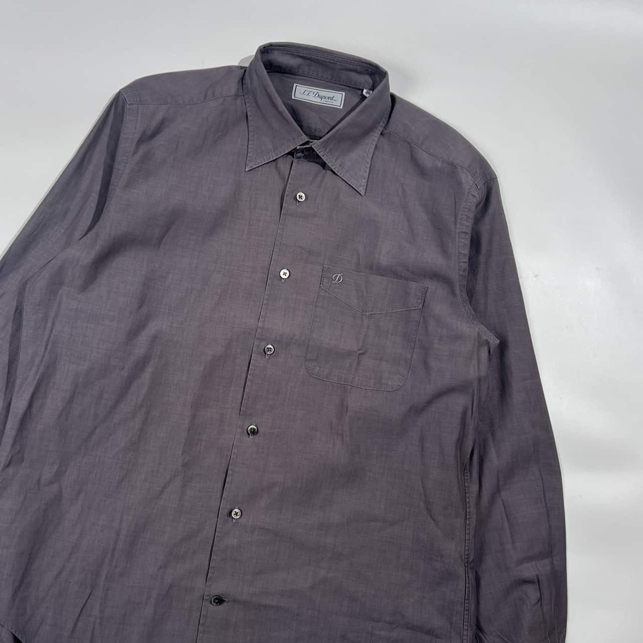 S.T. Dupont エス・テー・デュポン 長袖シャツ 48/チャコールグレー系 メンズ