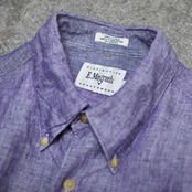 marble purple linen button down shirt