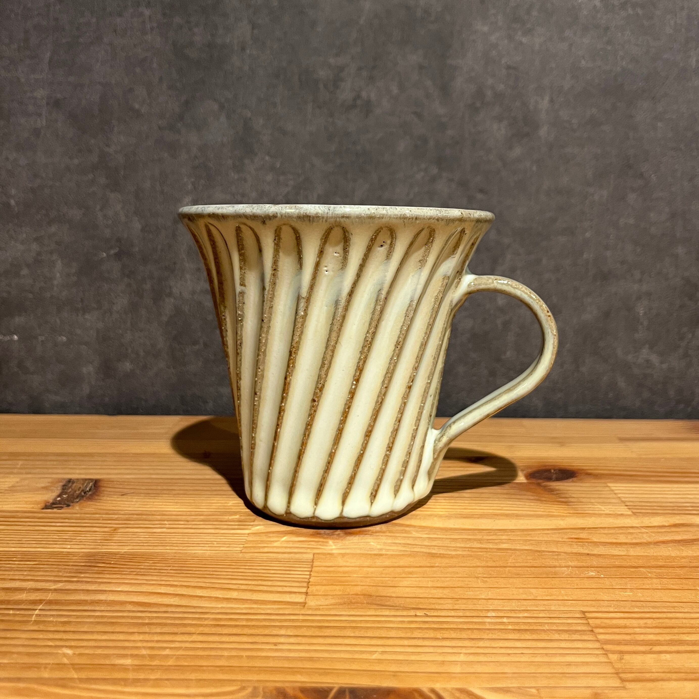 作家物みちのく長瀞末家焼ひろ窯急須と茶こぼしとマグカップ(未使用品 