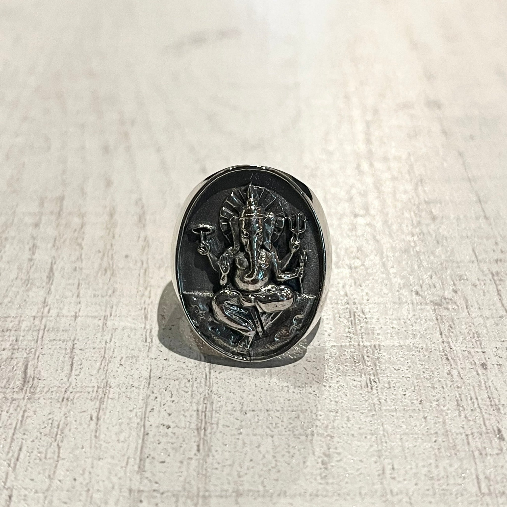 INDIAN GOD GANESHA MOTIF RING -SILVER925- ガネーシャリング