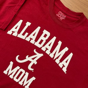 【blue84】カレッジ アラバマ大学 ALABAMA アーチロゴ Tシャツ L バーガンディ US古着