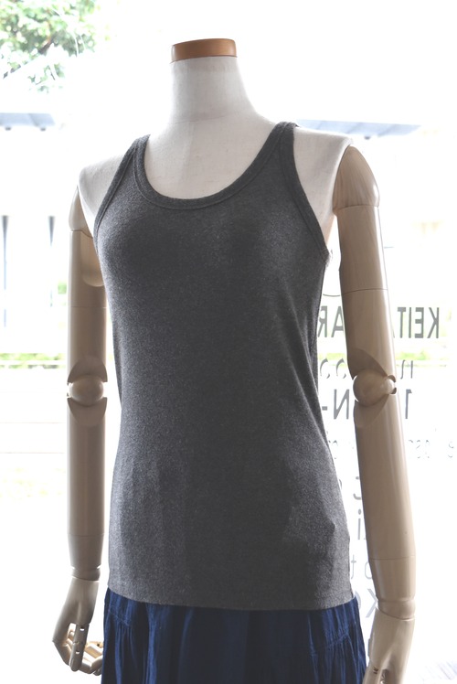 TICCA(ティッカ) 26A/W ヤクコットンタンクトップ<gray>