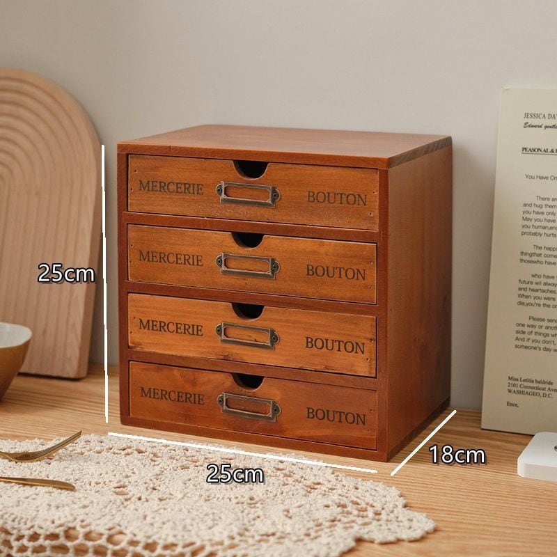 ナチュラルウッド 4段小物収納 ナチュラルウッド 4段小物収納