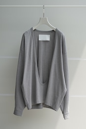 Nonnotte / Drape U Pullover with Cuff Sleeve