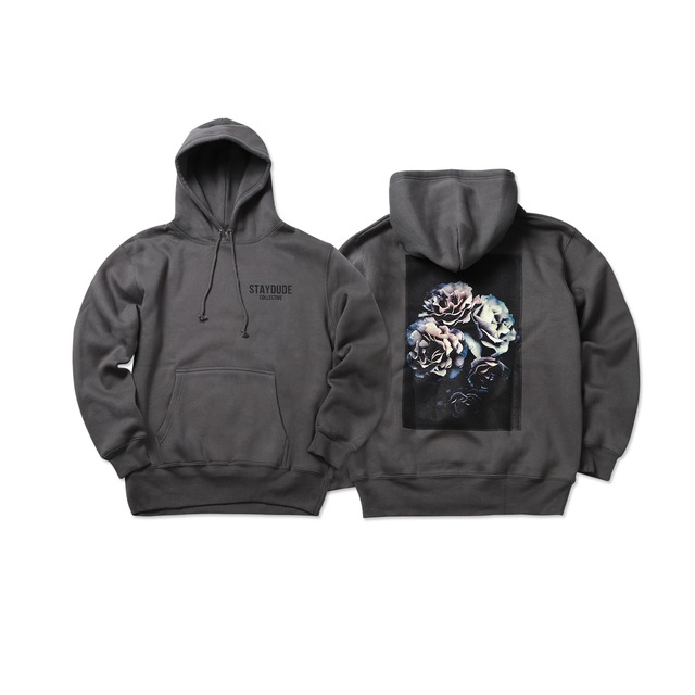 【STAY DUDE COLLECTIVE】Botanical Hoodie SS21 (CEMENT)