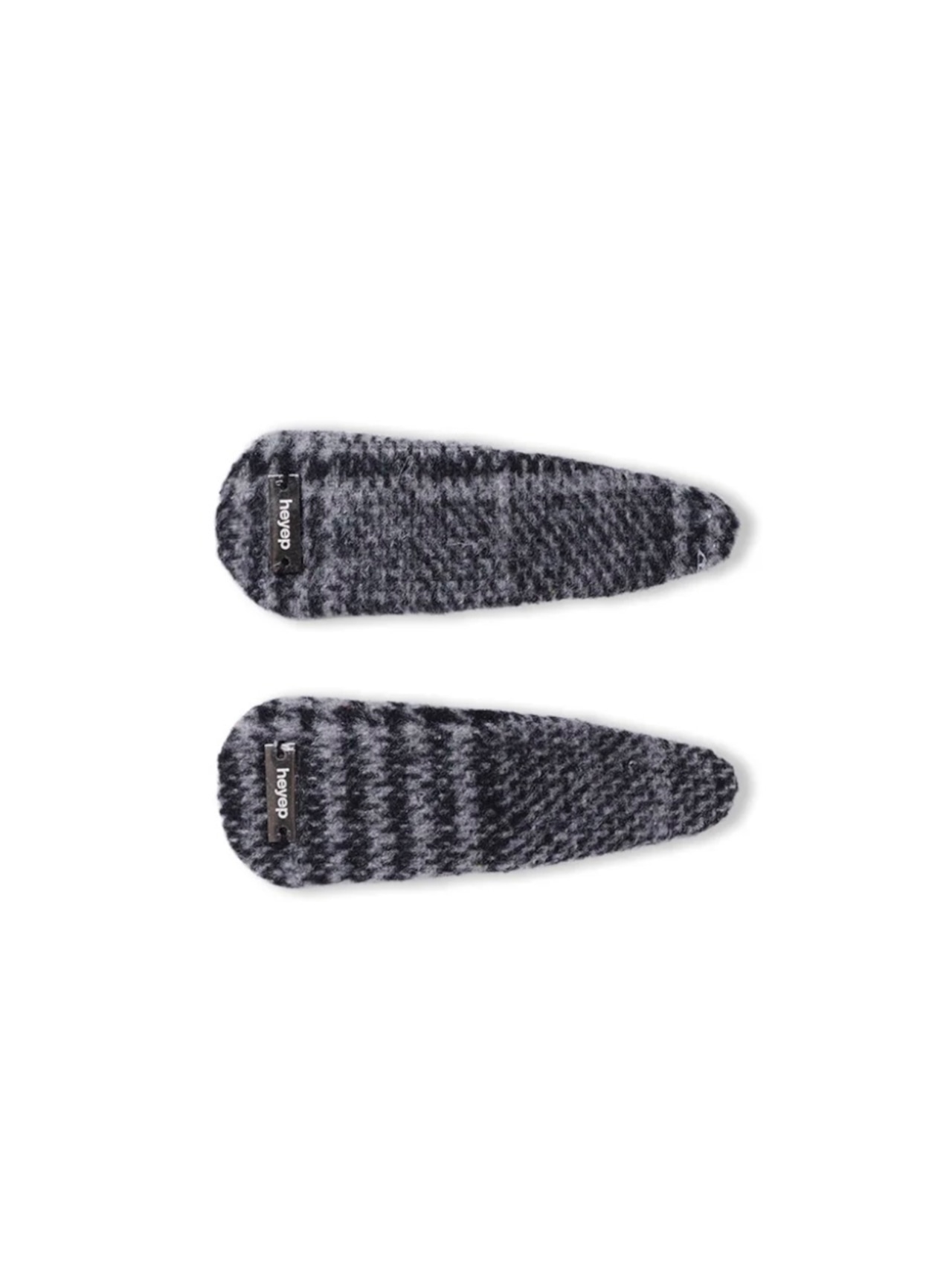 heyep へイップ  / Plaid Hair Clips – 2 Piece Set - 1
