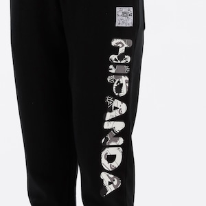 SALE 送料無料【HIPANDA ハイパンダ】レディース パンツ WOMEN'S SNOW PANDA PRINT SWEAT PANTS / BLACK